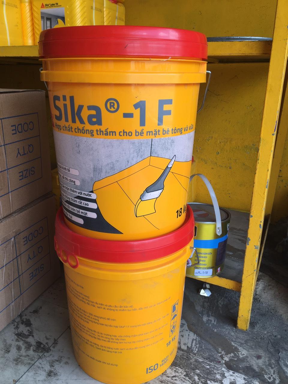 Mặt cắt ngang của lớp chống thấm Sikatop Seal 107 trên bề mặt bê tông